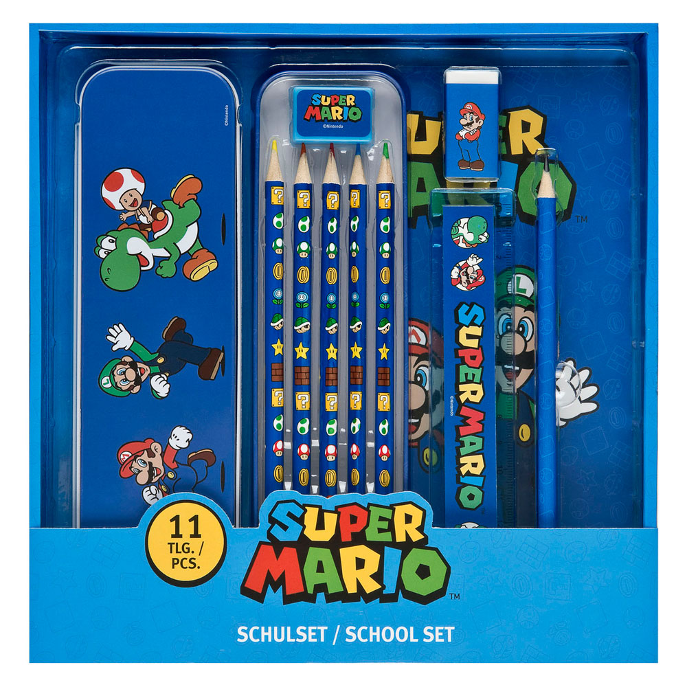 Schrijfwaren Set Super Mario - 11dlg.