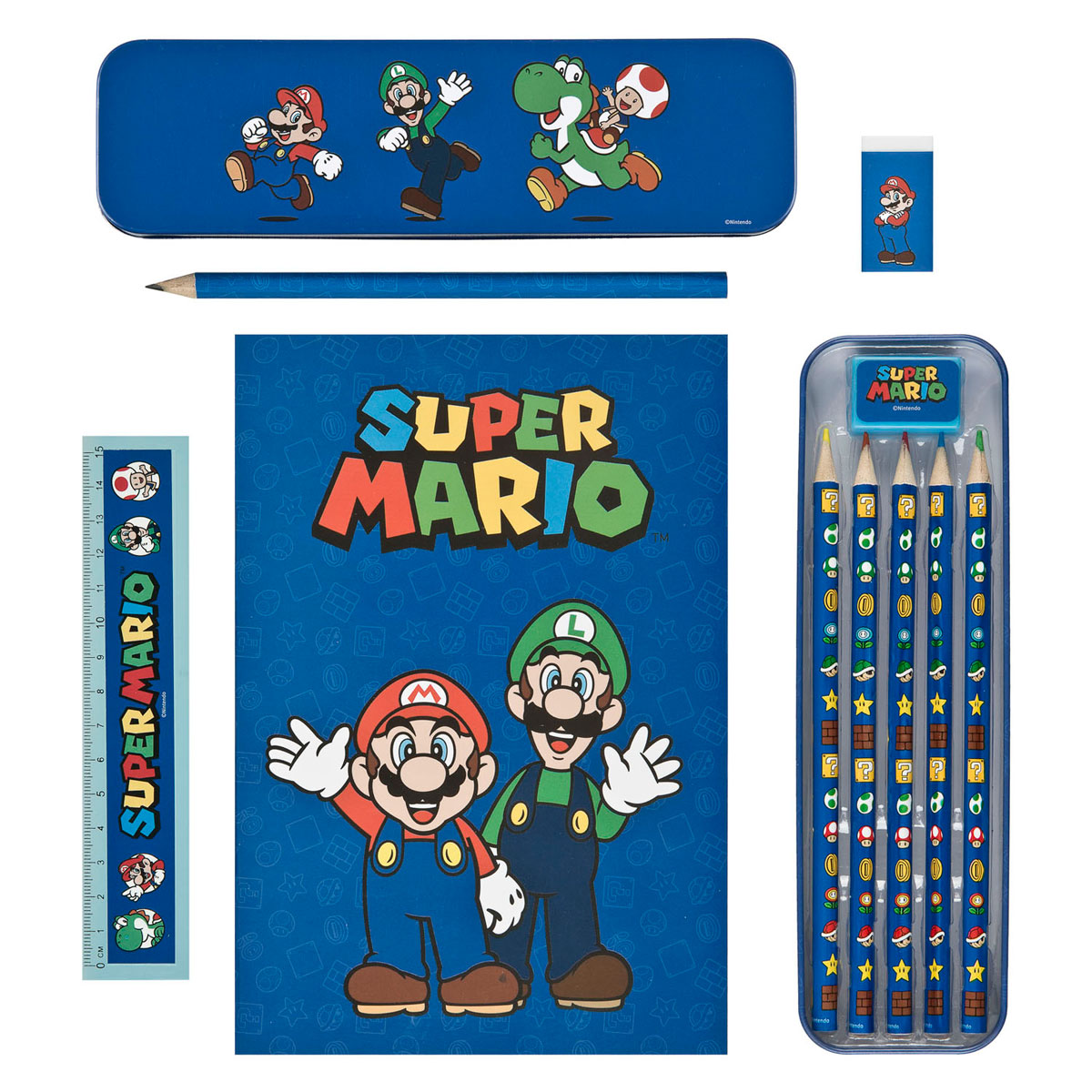 Schrijfwaren Set Super Mario - 11dlg.