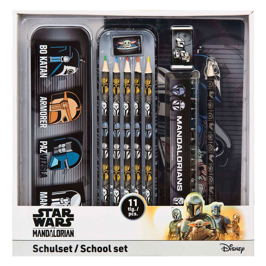 Ensemble de papeterie Star Wars - 11 pièces.