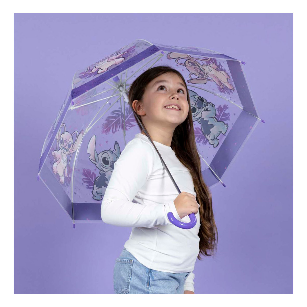 Point de parapluie transparent