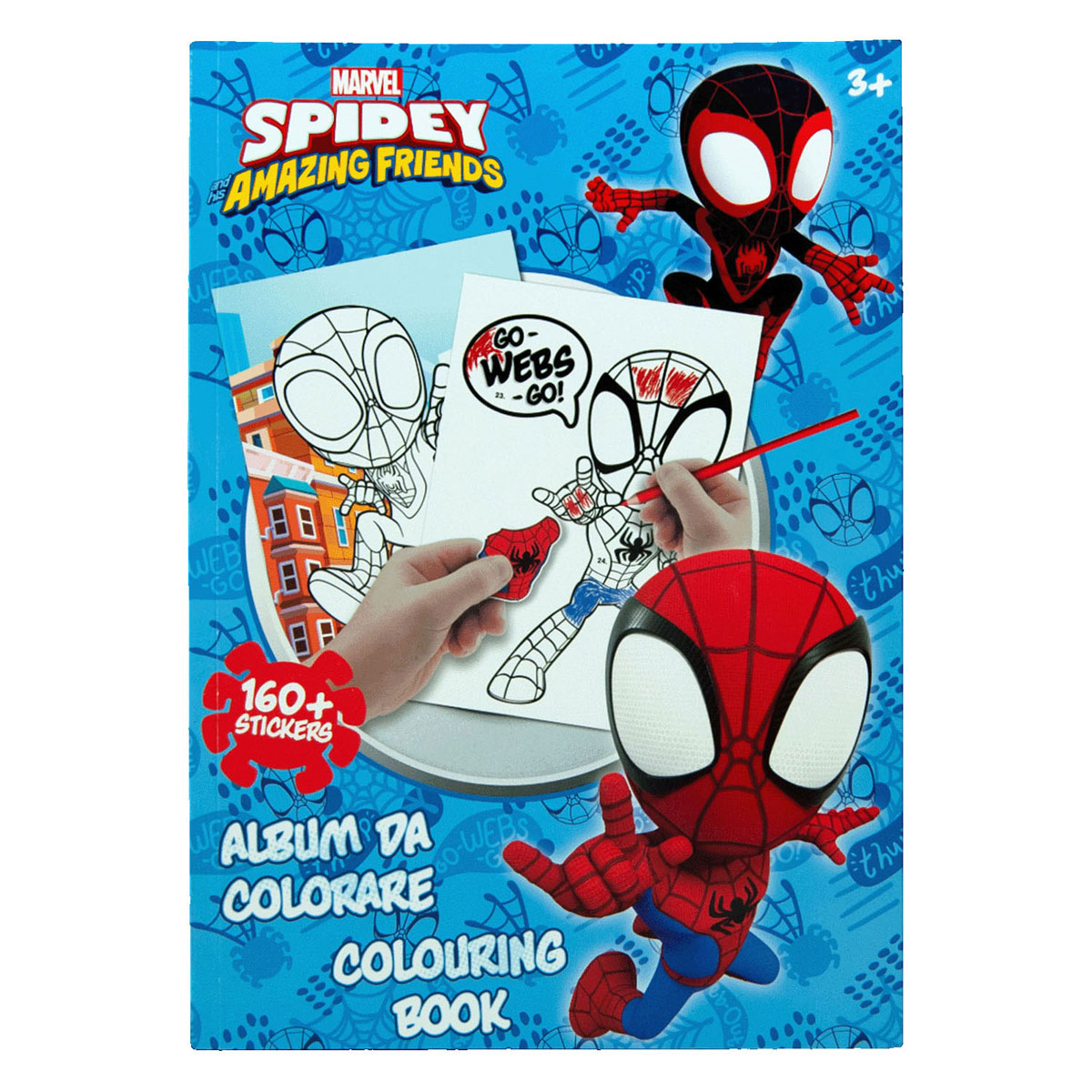 Marvel kleurboek met stickers - Spider - Stickerboek - spiderman - spiderman speelgoed - Knutselen meisjes - Knutselen jongens - Knutselen voor kinderen - Kleurboek jongens - Stick