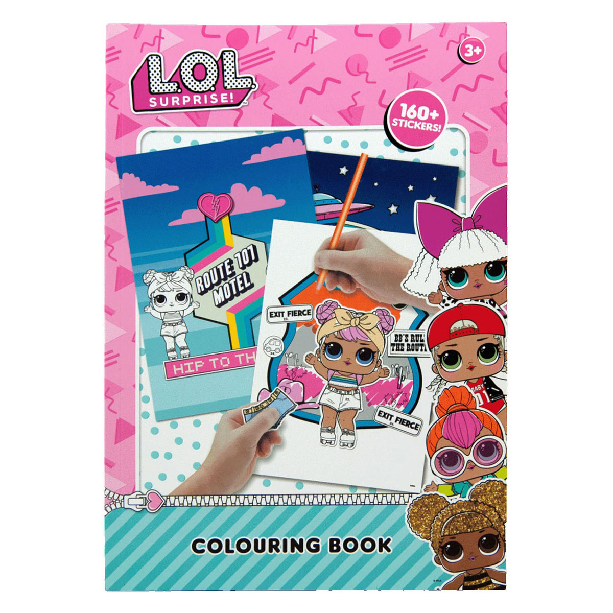 L.O.L. Surprise! kleurboek met stickers - Stickerboek - A4 - lol - L.O.L. Surprise - Knutselen meisjes - Knutselen voor kinderen - Kleurboek meisjes