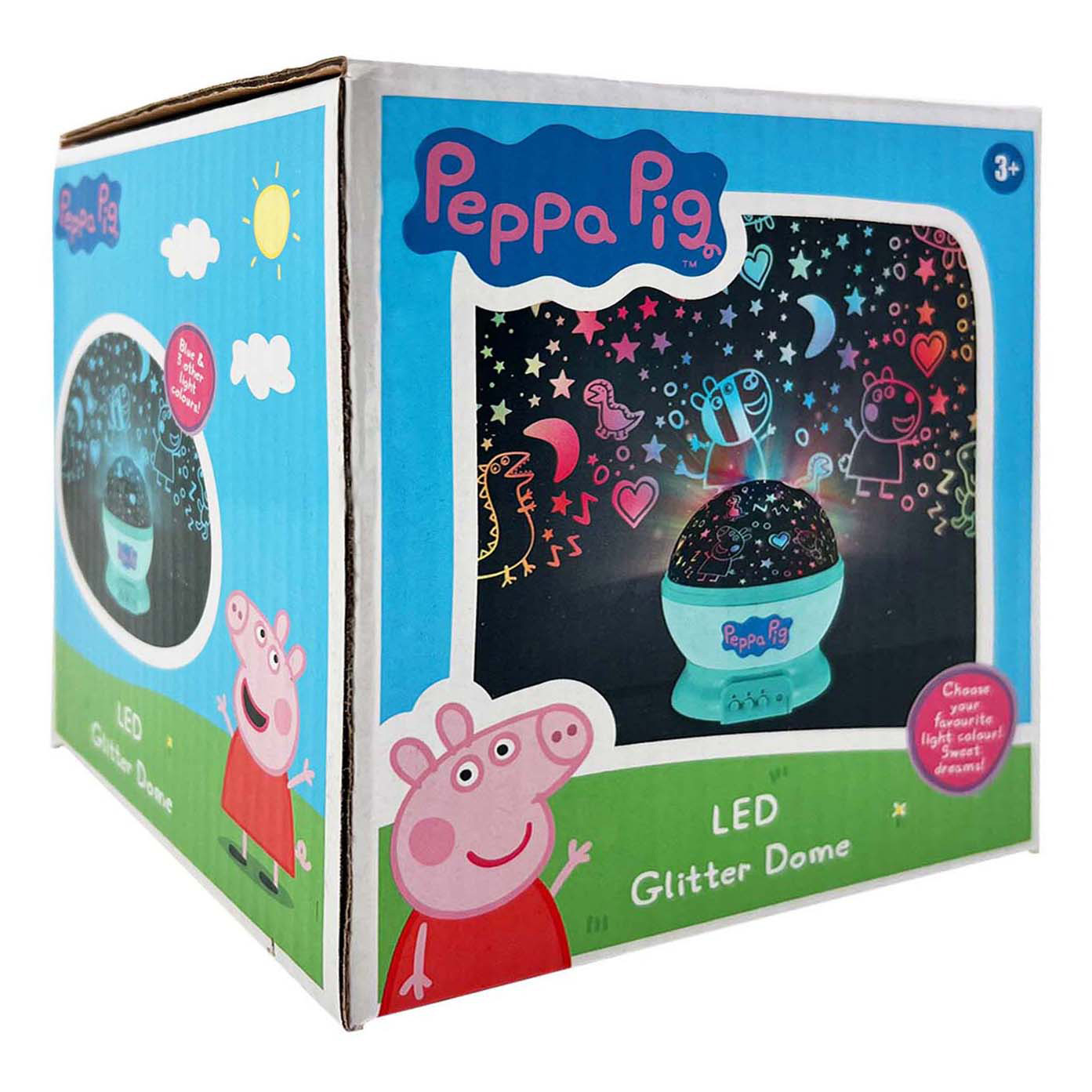 Peppa Pig Ledlamp Glitter Dome