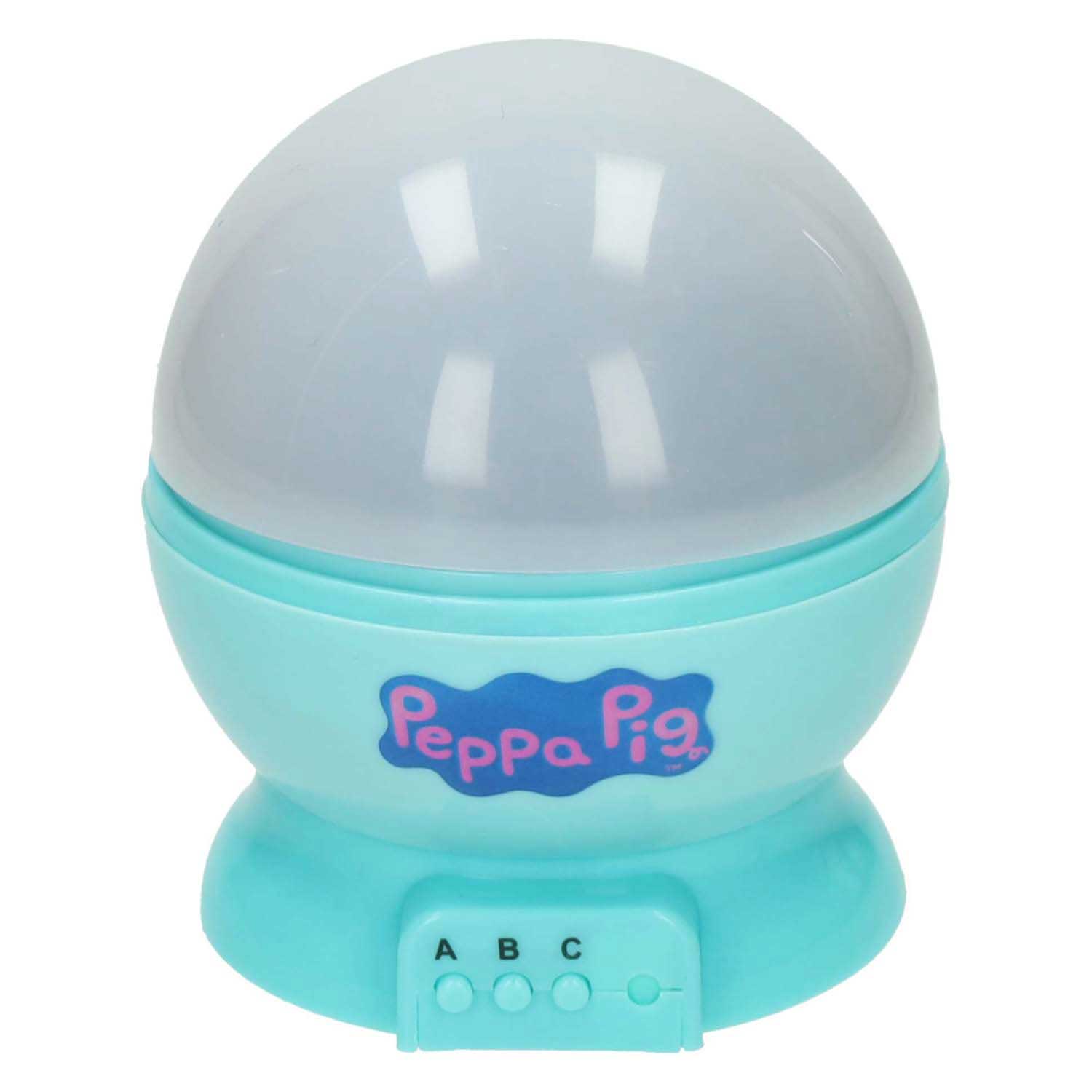 Peppa Pig LED-Lampe mit glitzernder Kuppel
