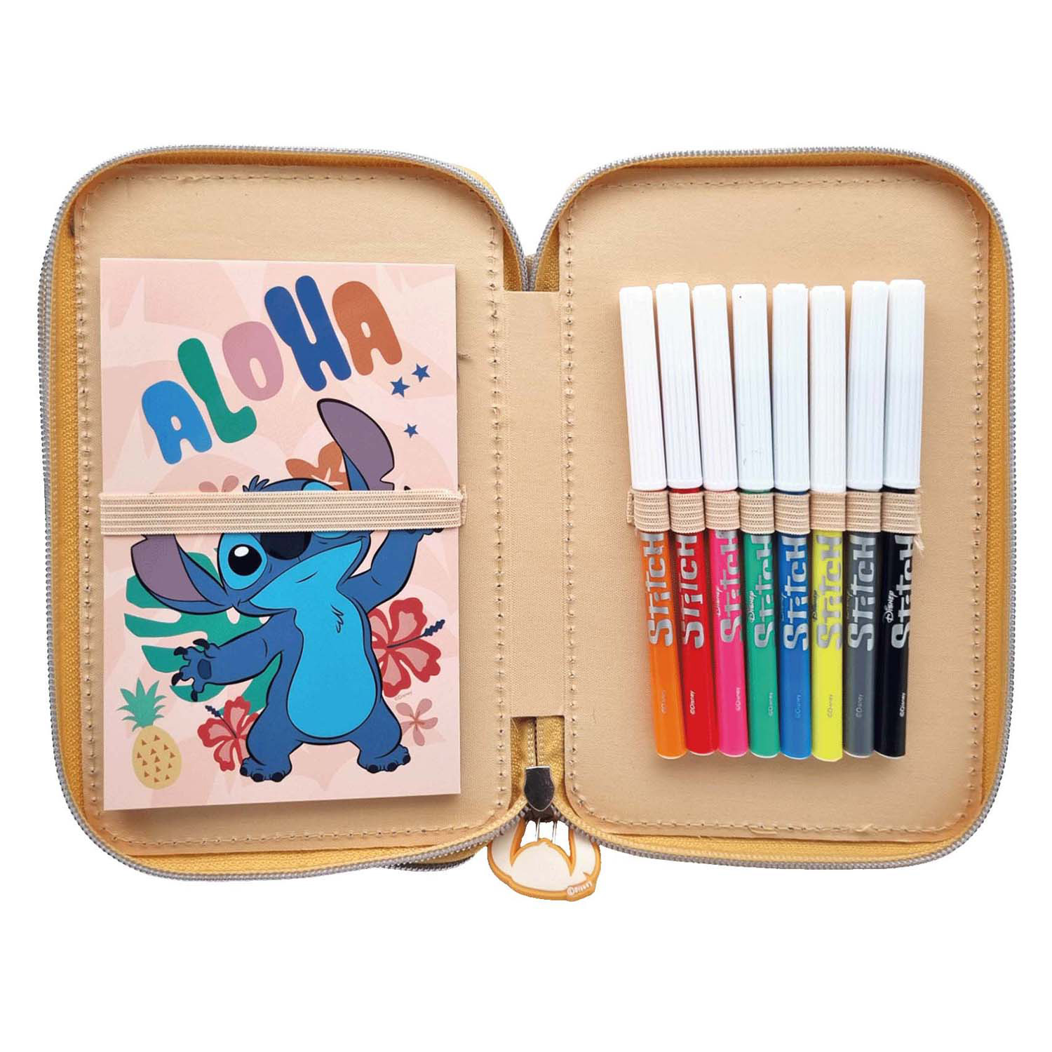 Trousse à crayons à 2 compartiments Stitch