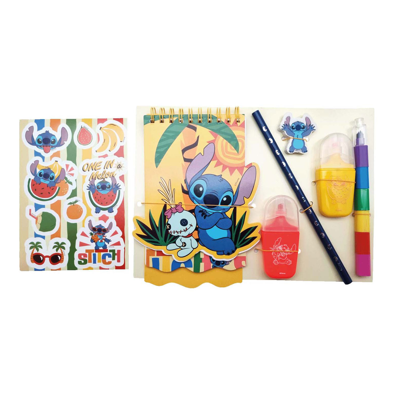 Trousse à crayons en peluche Stitch remplie