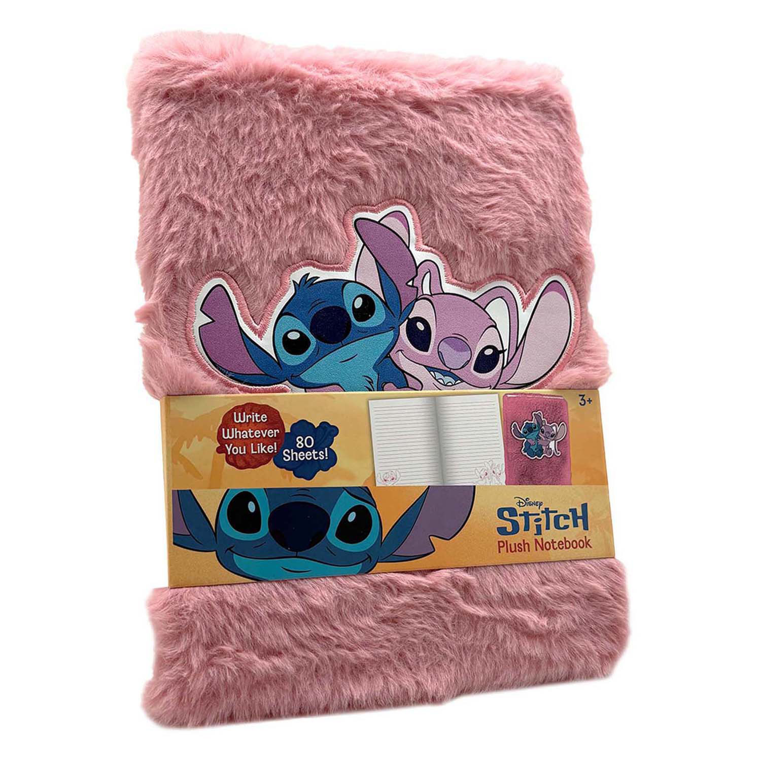 Stitch Pluche Notitieboek - Roze