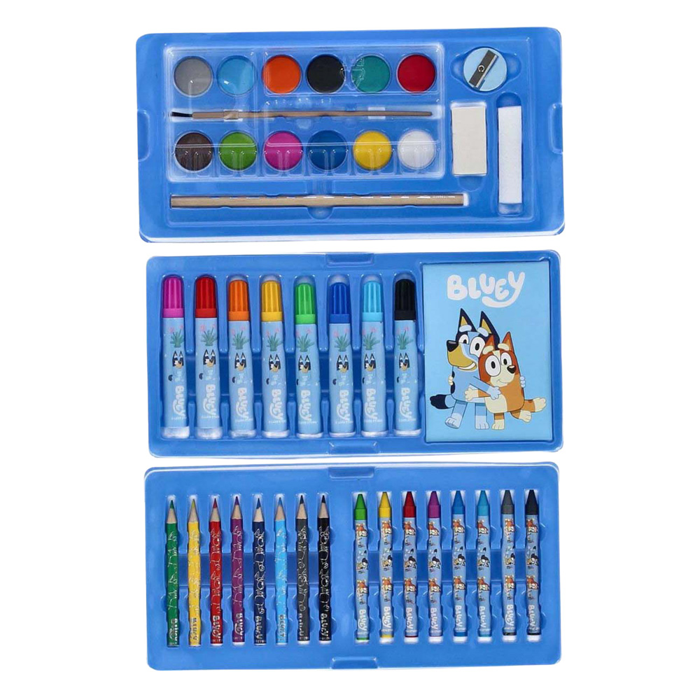 Bluey Kleurkoffer Set - 52dlg.