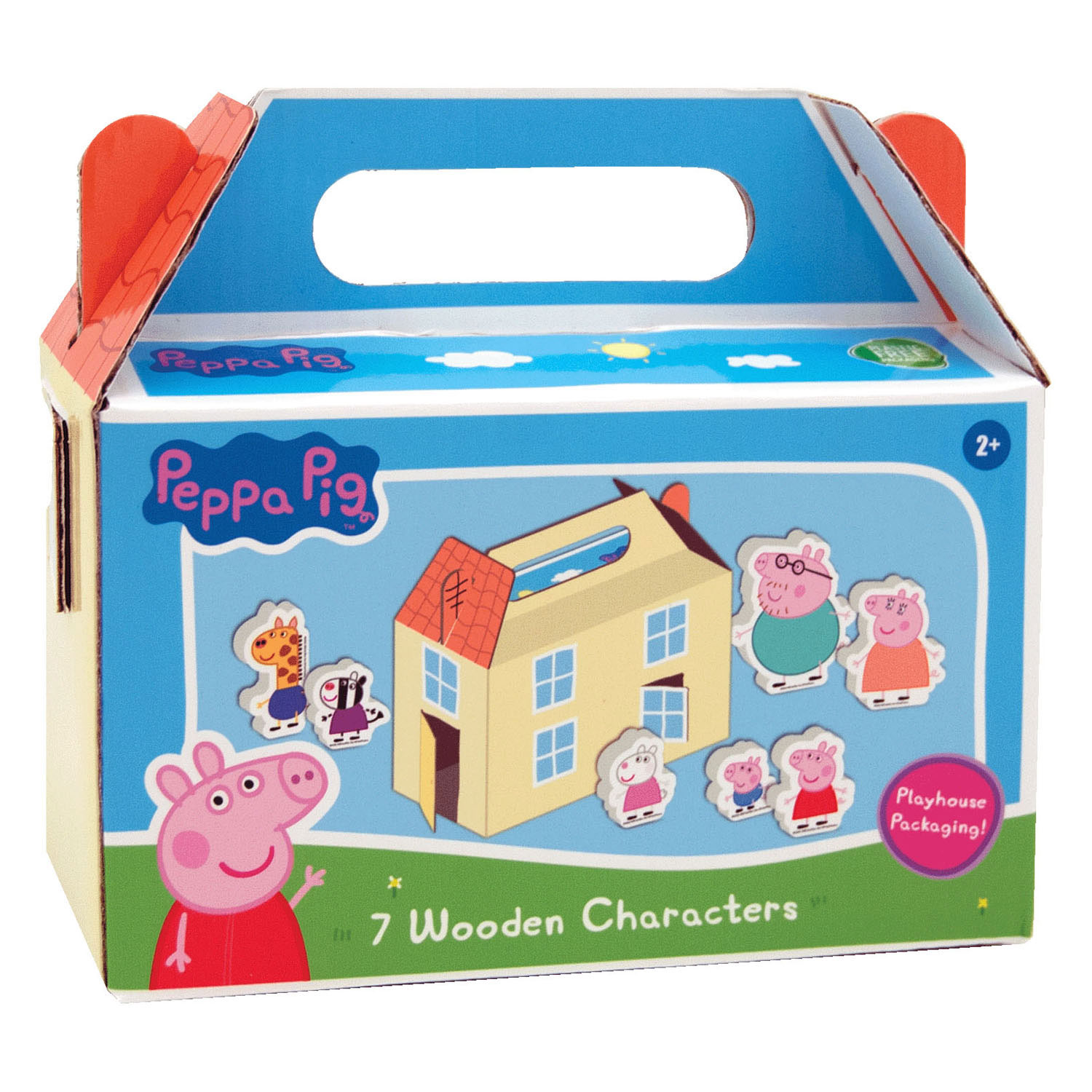 Ensemble de figurines en bois Peppa Pig - 7 pièces.