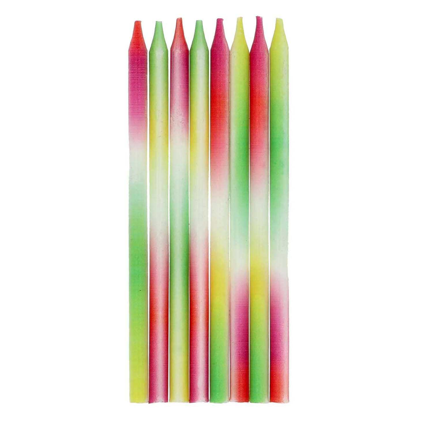 Bougies Neon Delight - 24 pièces.
