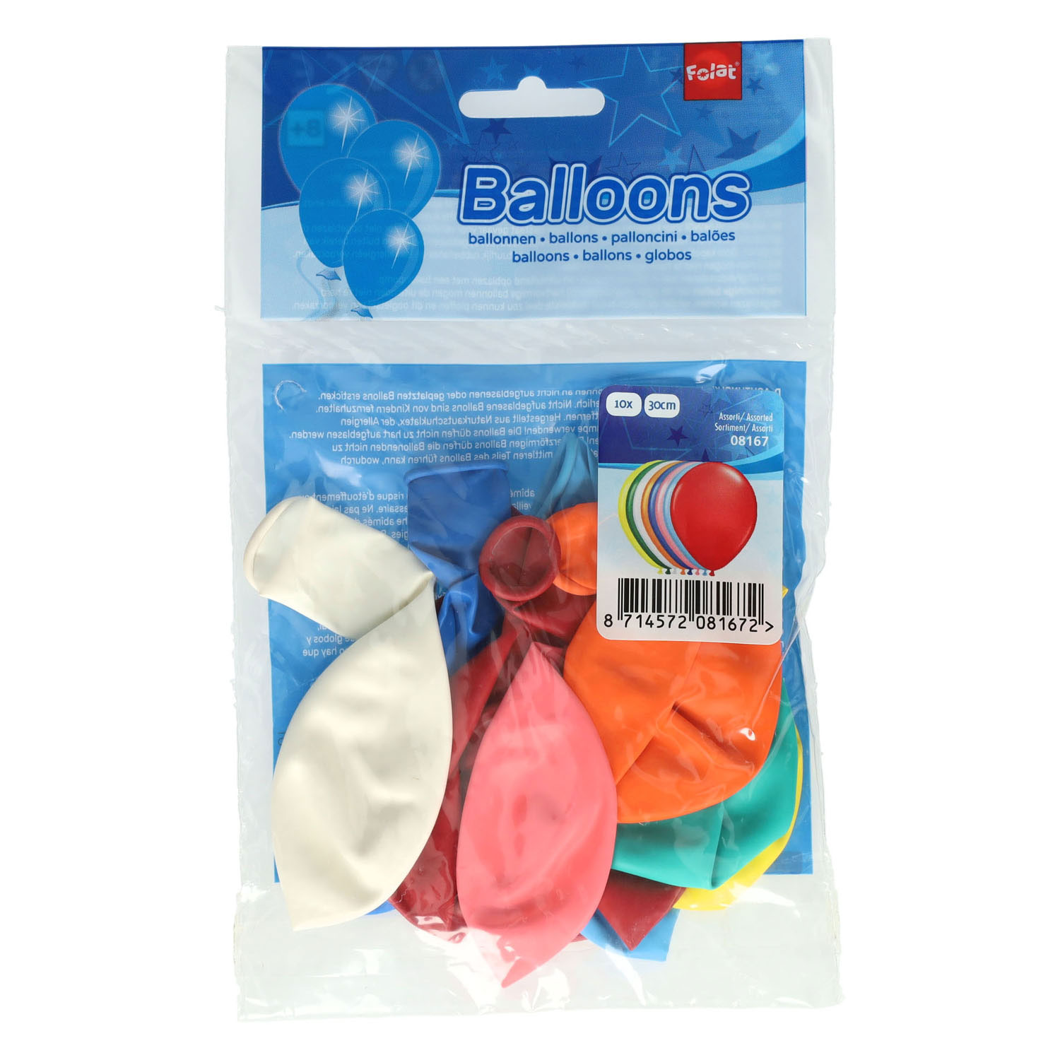 Gekleurde Ballonnen - 10 Ballonnen