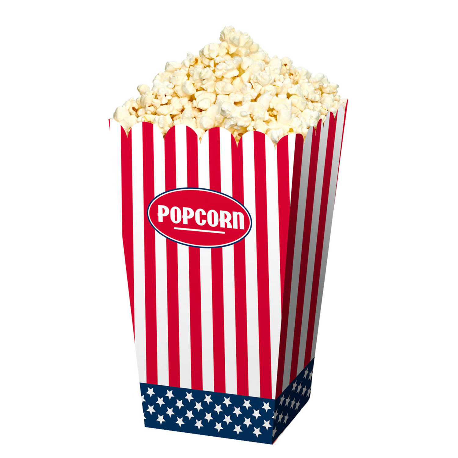 Popcornbakje USA, 4st.