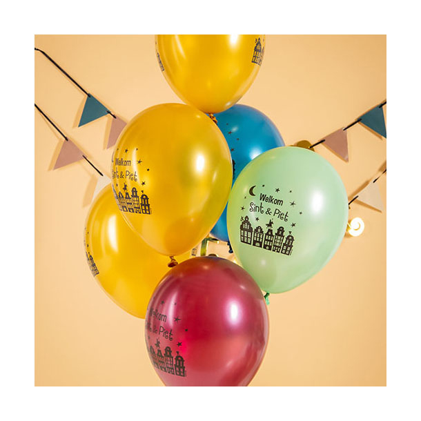 Ballons Welcome Sint & Piet, 6 pcs.