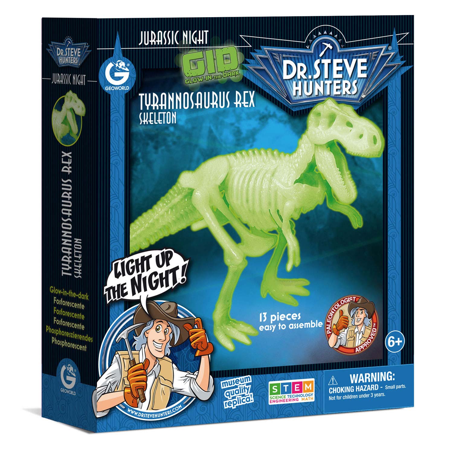 Geoworld Glow in the Dark Bouwset - Tyrannosaurus Rex