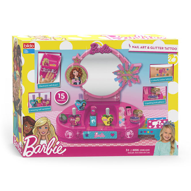 Barbie 2in1 Nagelstudio & Glitzerkunst