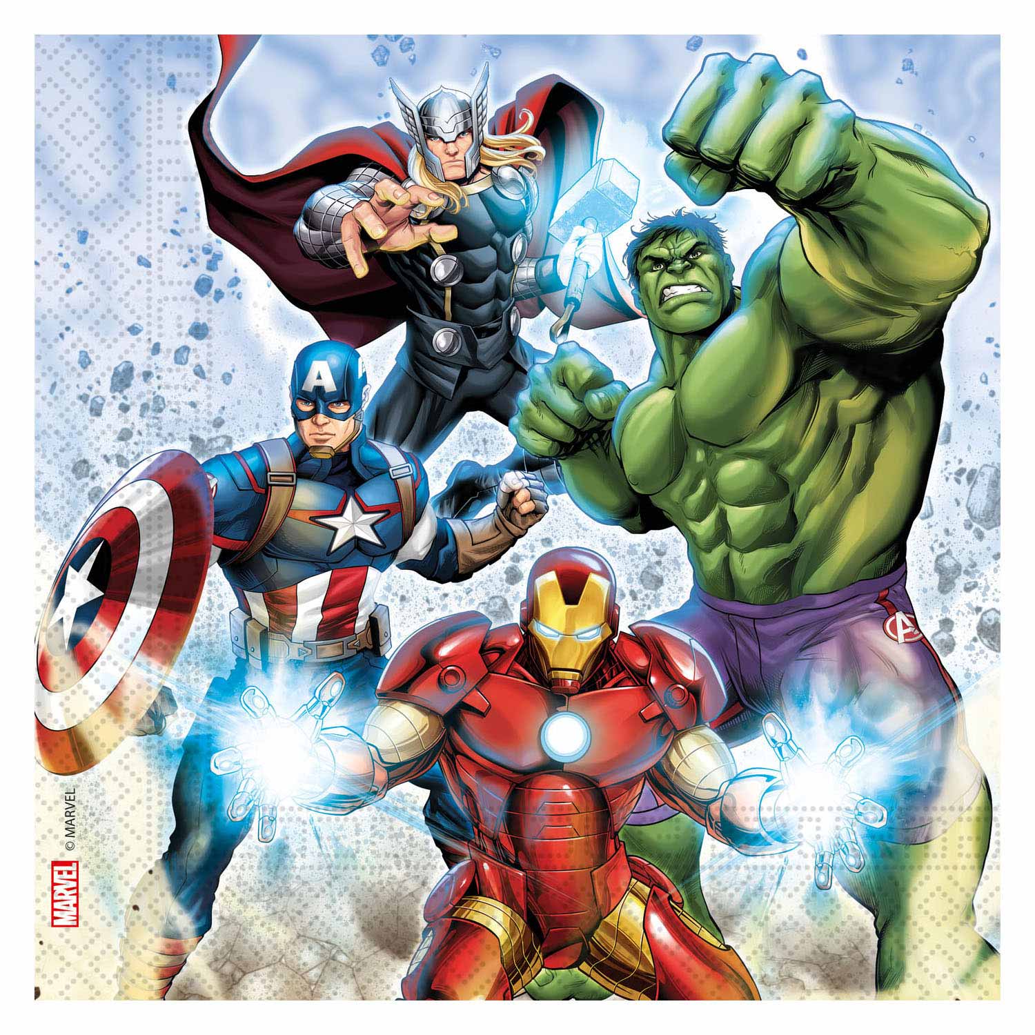 Globos Papieren Servetten FSC Avengers Infinity Stones, 20st.