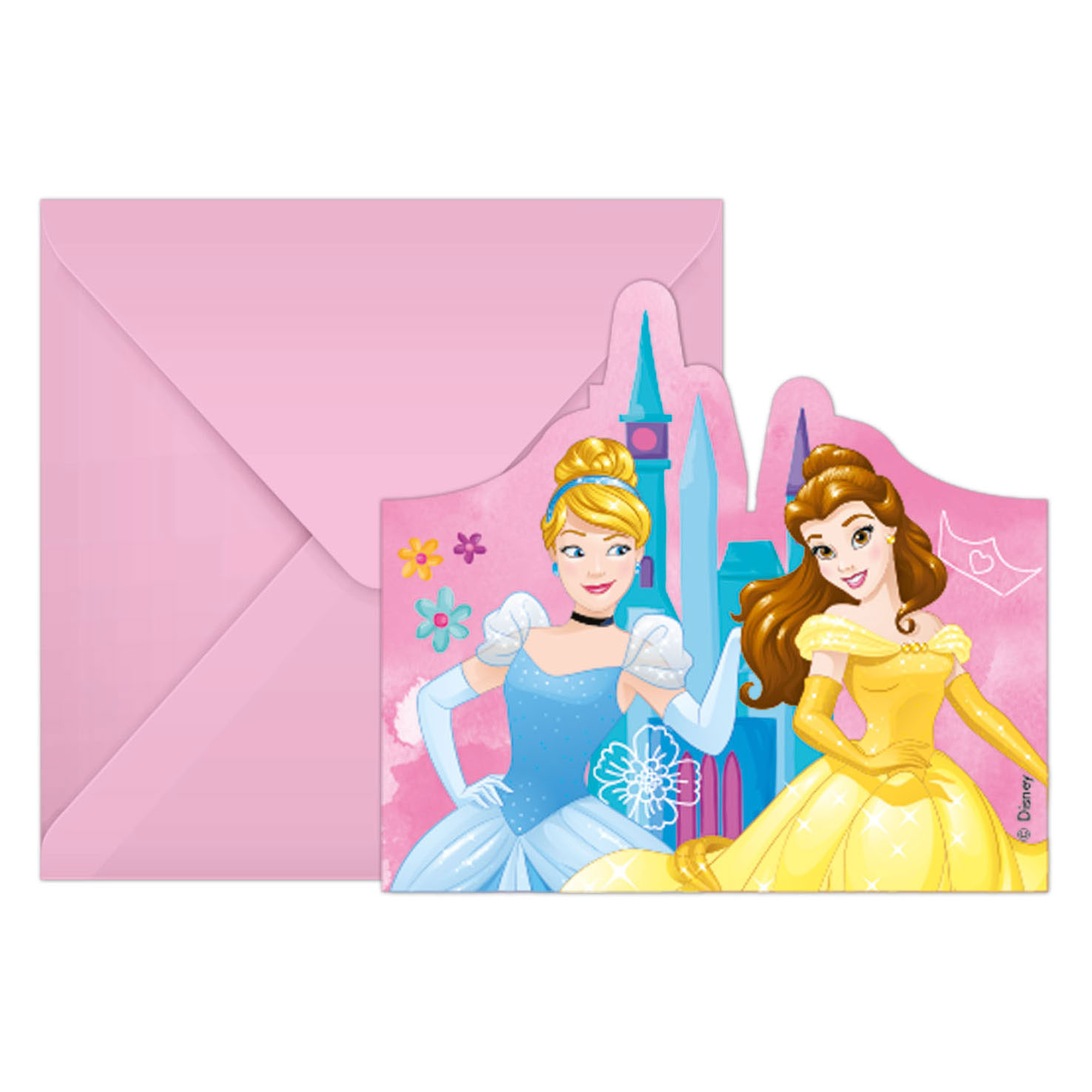 Invitations et enveloppes FSC Disney Prinse Vivez votre histoire, 6 pcs.