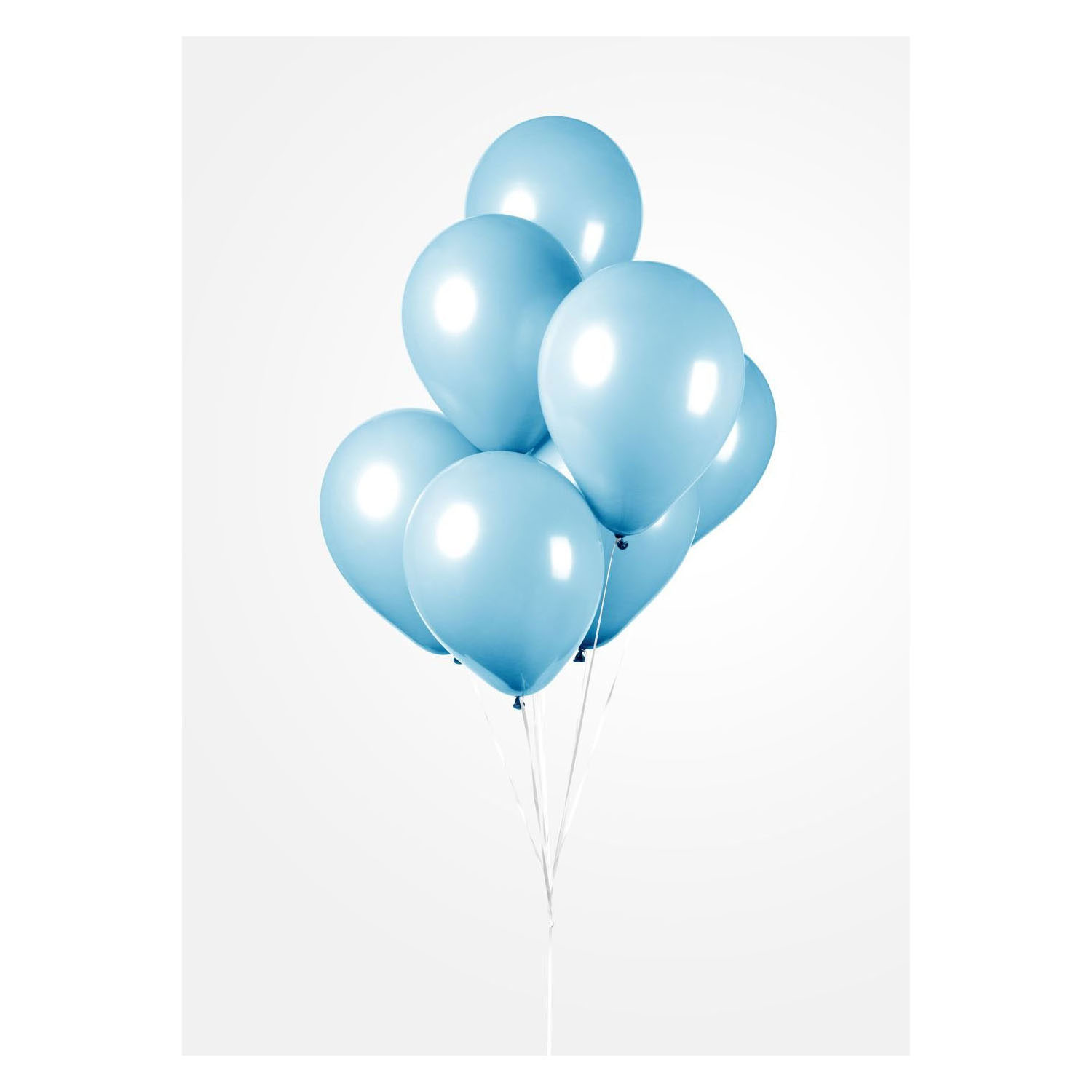 Ballonnen Lichtblauw 30cm, 10st.