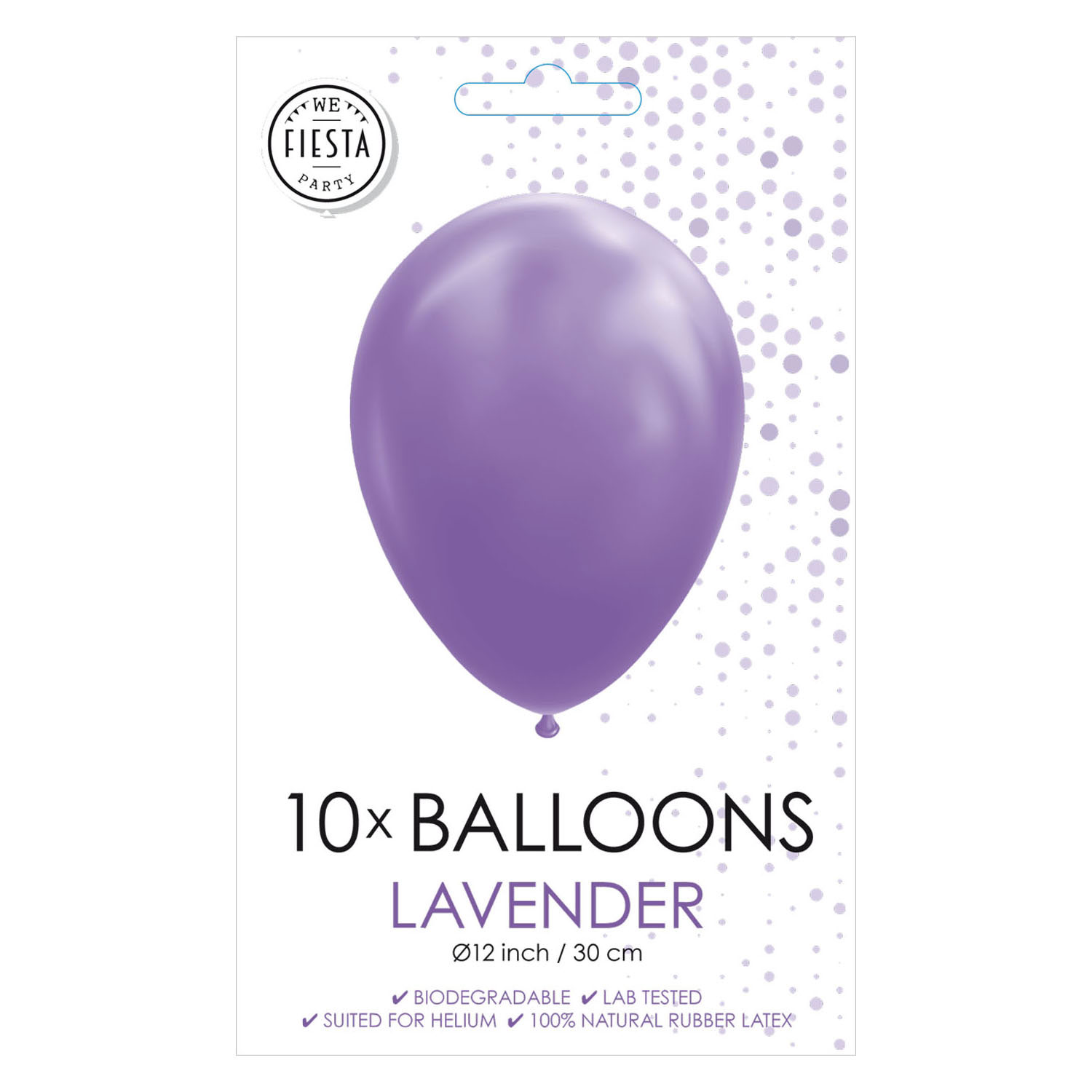 Ballonnen Lavendel 30cm, 10st.