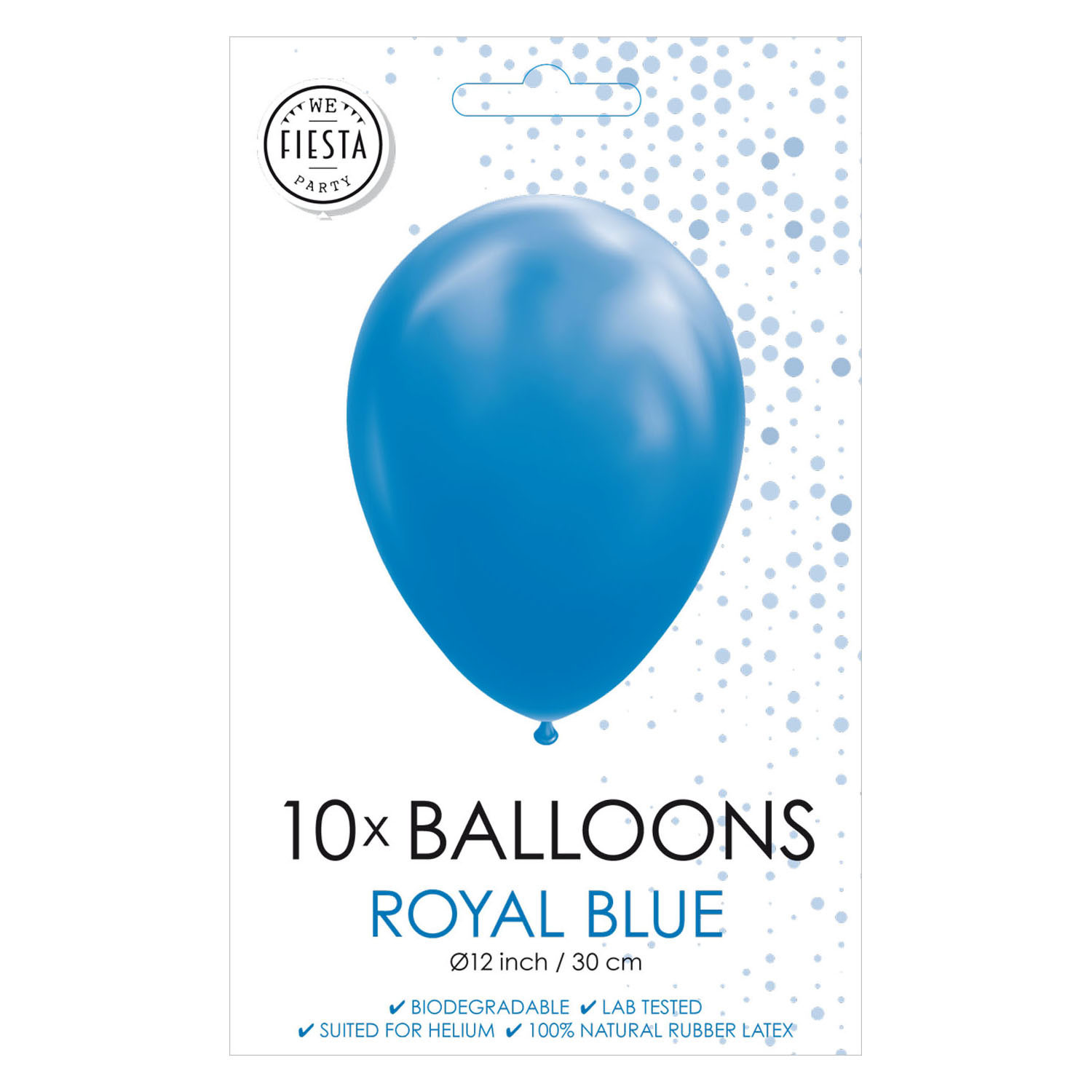 Ballonnen Koninklijk Blauw, 30cm, 10st.