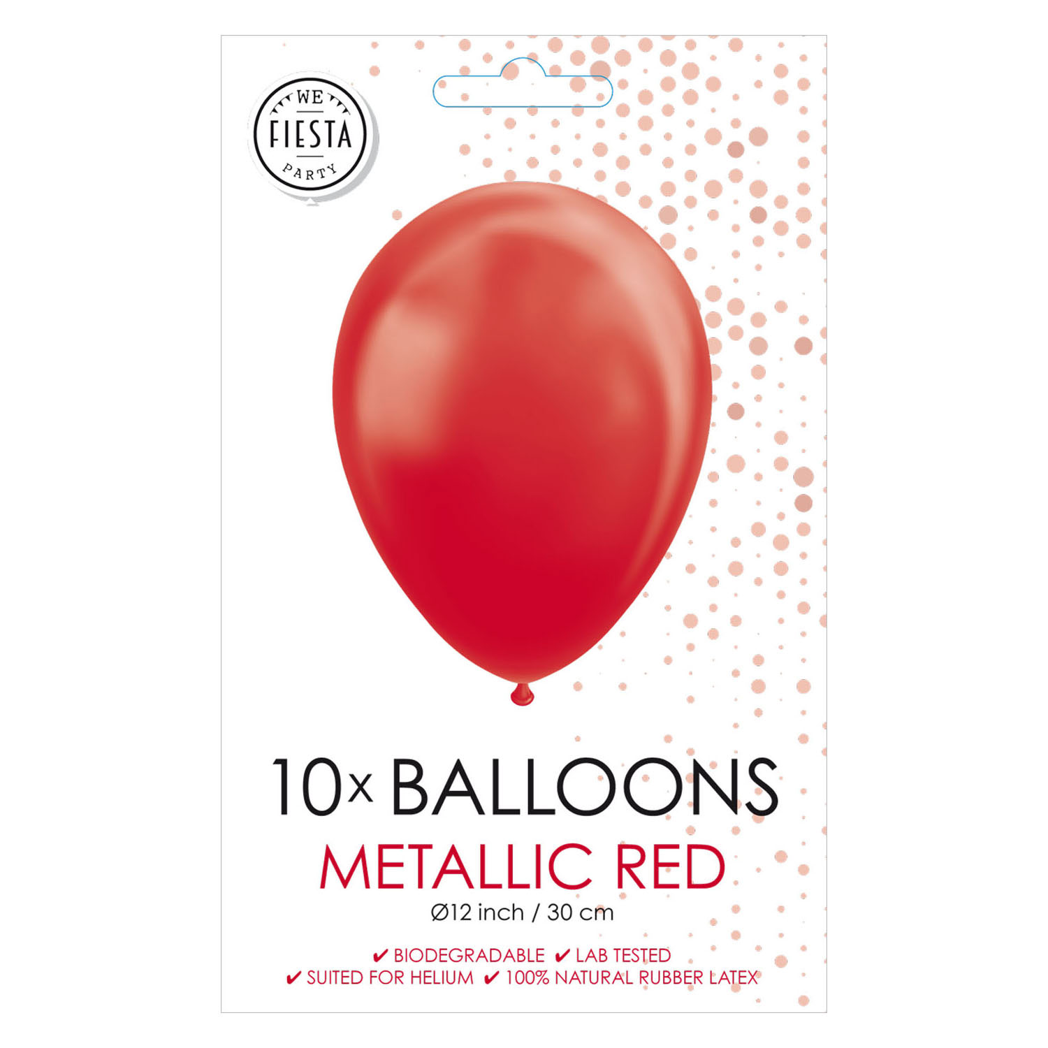 Ballons Rouge Perle 30cm, 10pcs.