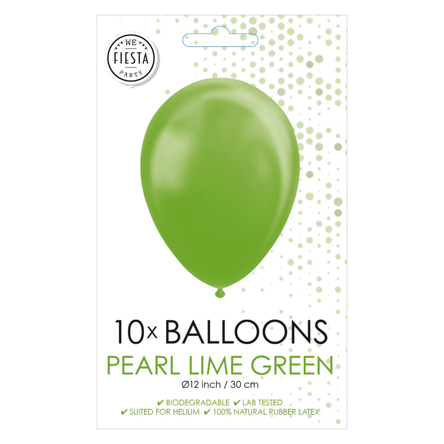 Ballons Vert Citron 30cm, 10pcs.