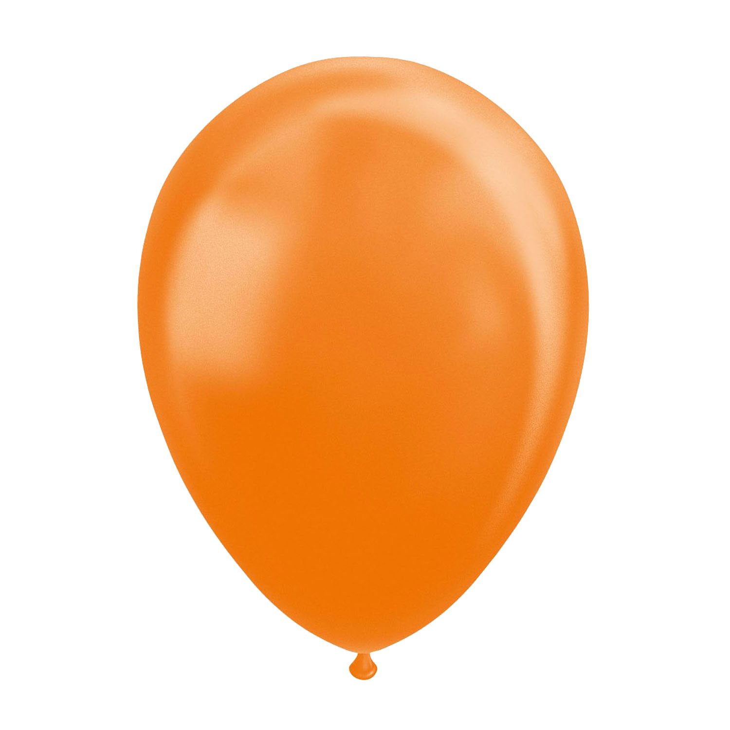 Ballonnen Metallic Oranje 30cm, 10st.
