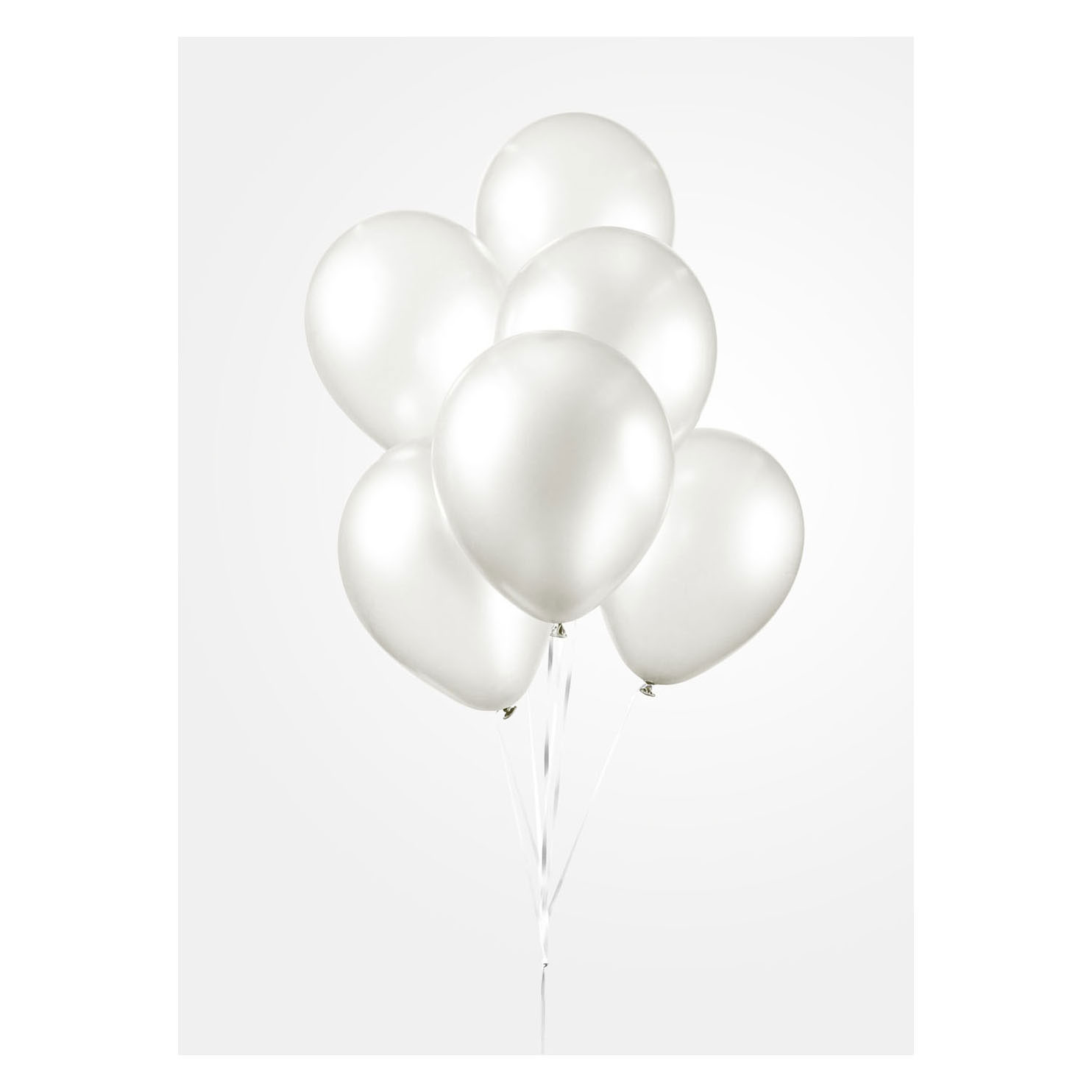 Luftballons Perlweiß 30cm, 10Stk.