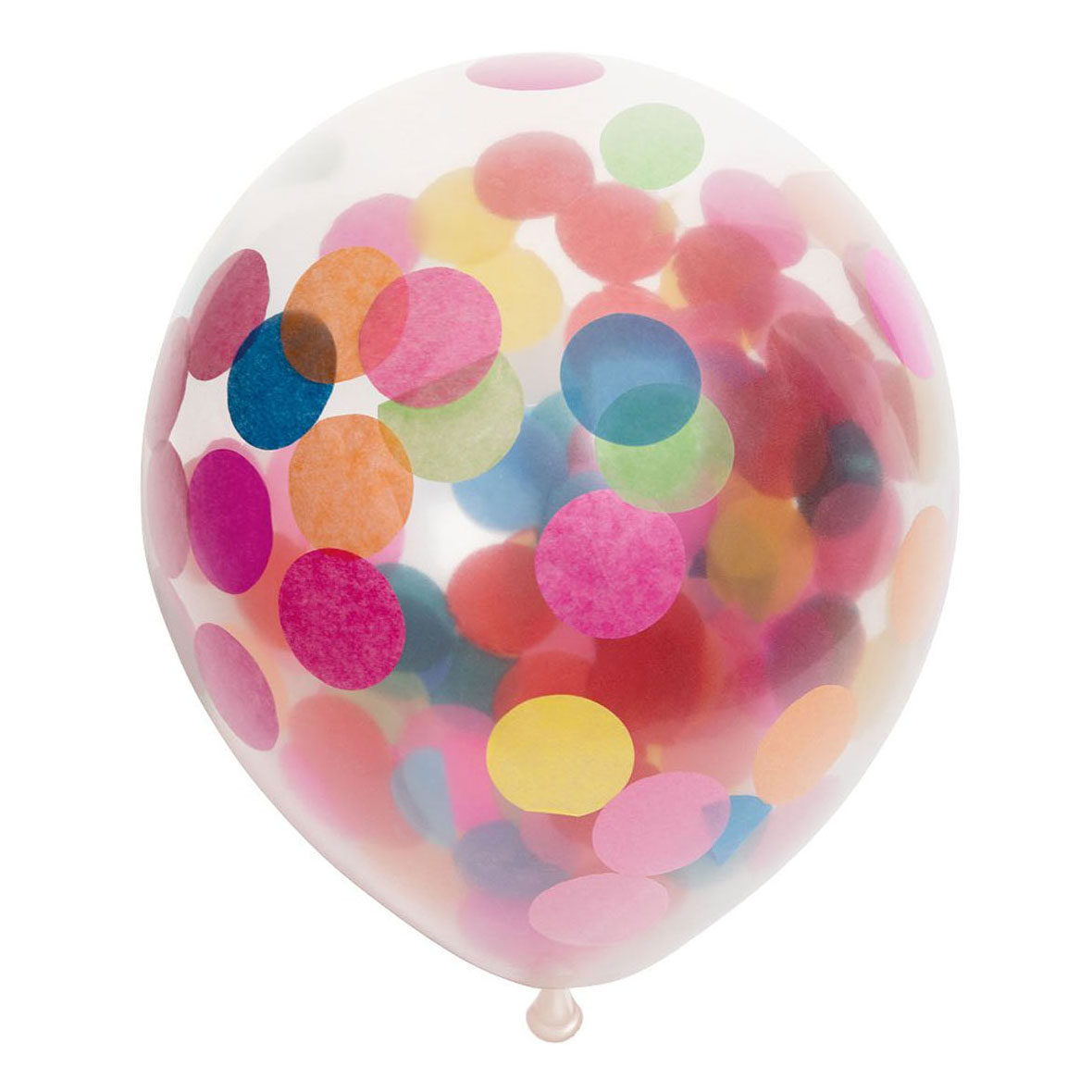 Mini ballon foot x6 - Perles de pluie et confettis - Creavea