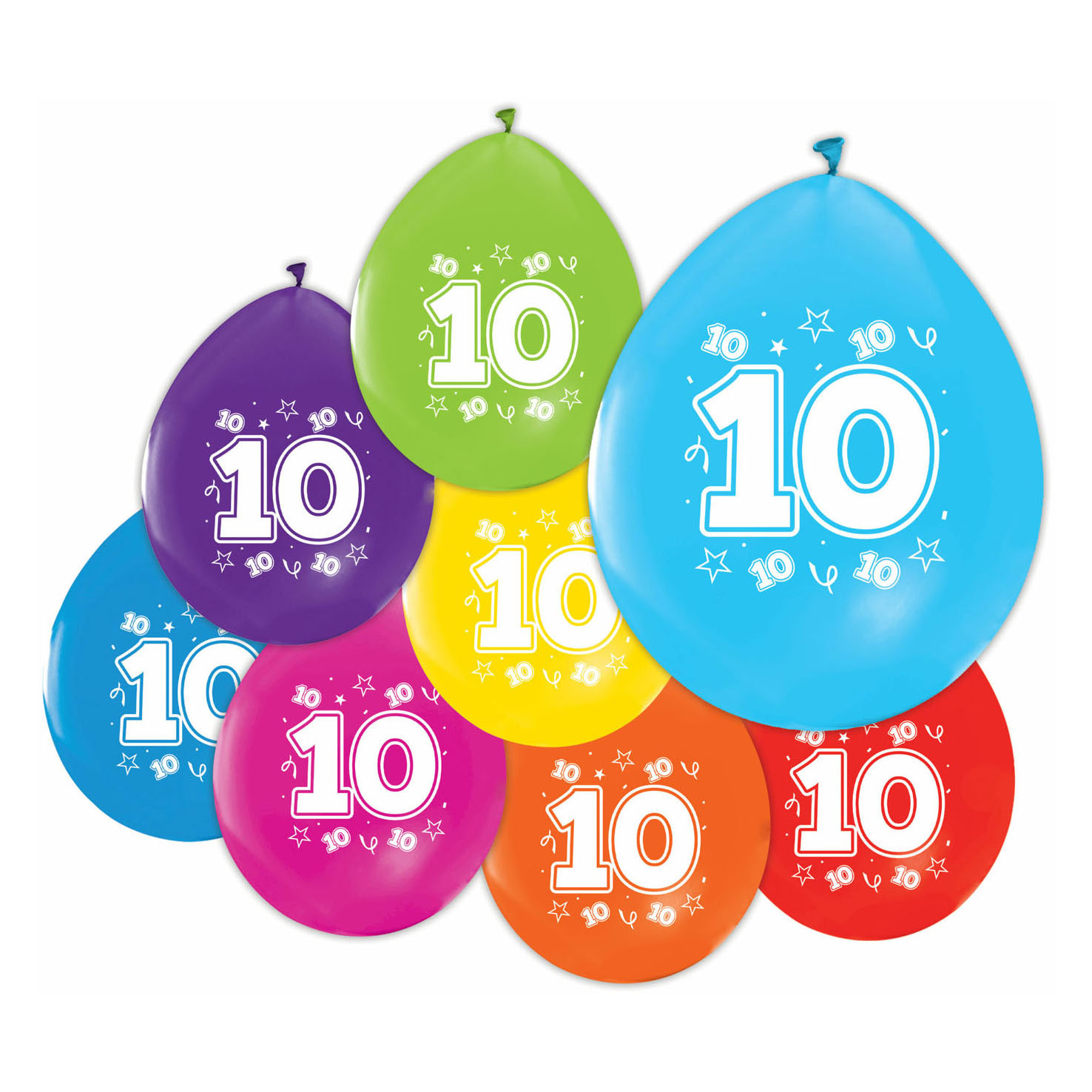 Latex ballonnen 10 jaar verjaardag