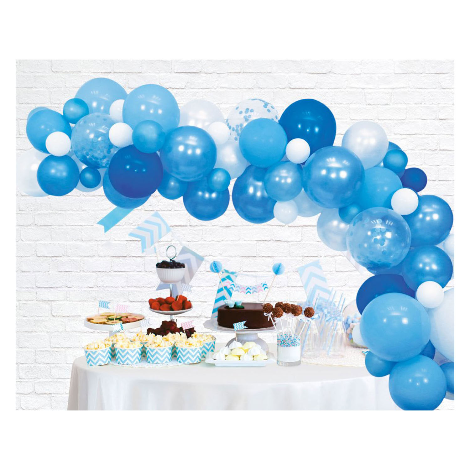 Ballonbogen-Set Blau