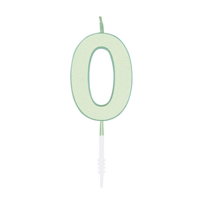 Taartkaars 4,5cm Pastel Mint no. 0