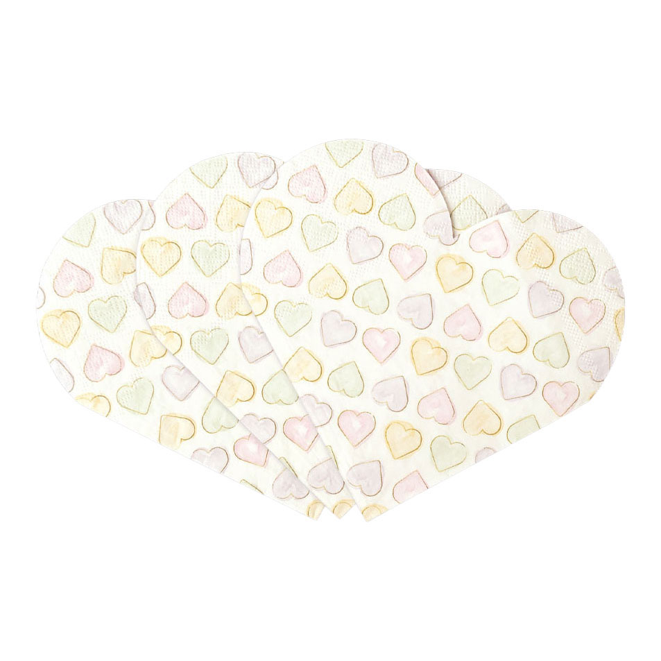 Papieren Servetten 33x33cm Watercolors Hearts - 20st.