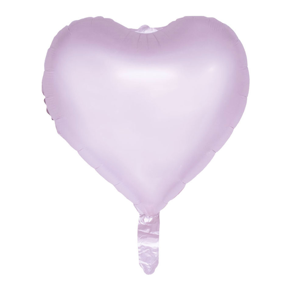 Folieballon 18 Inch Watercolors Hearts - Pastel Paars