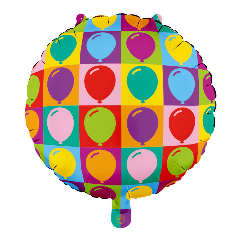 Ballon en aluminium rond de 45 cm (18 pouces) pour fête éclatante
