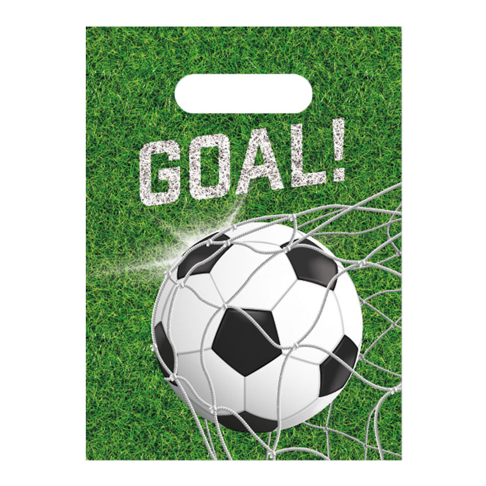 Uitdeelzakjes Voetbal - 6st.