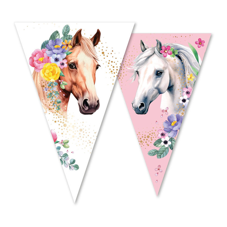 Vlaggenlijn Paarden - 10m