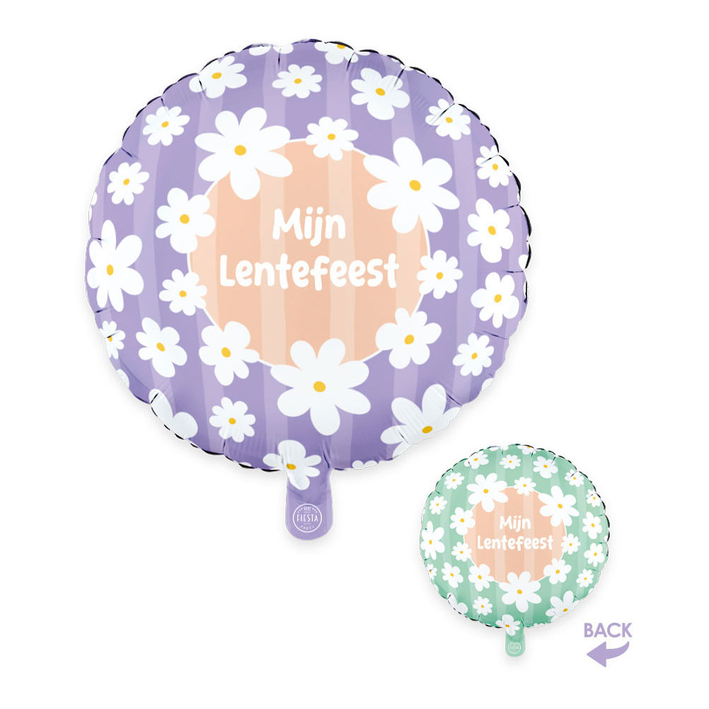 Folieballon 18 Inch Rond Madeliefjes Mijn Lentefeest