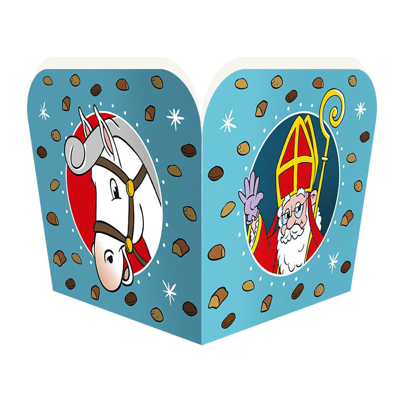 Sinterklaas Papier-Snackboxen - 6 Stück.