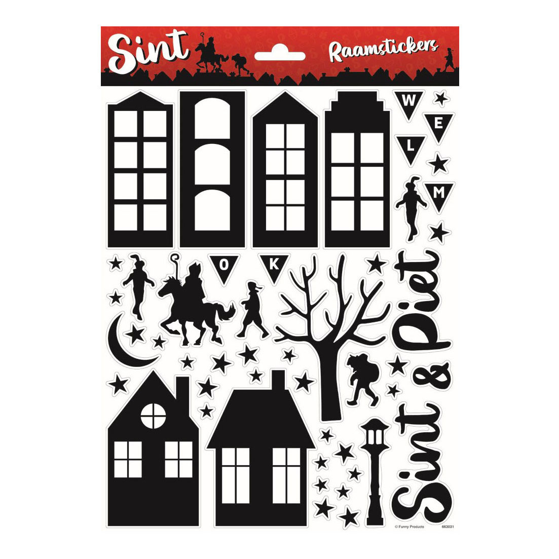 Raamstickers Sinterklaas