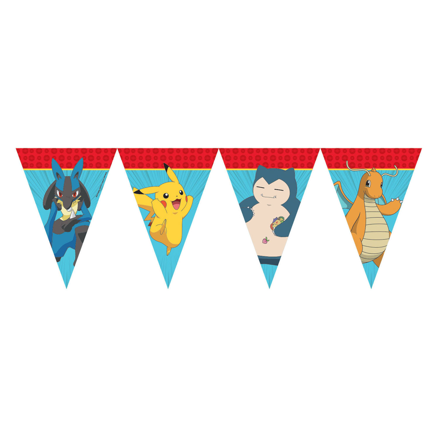Papieren Vlaggenlijn Pokemon