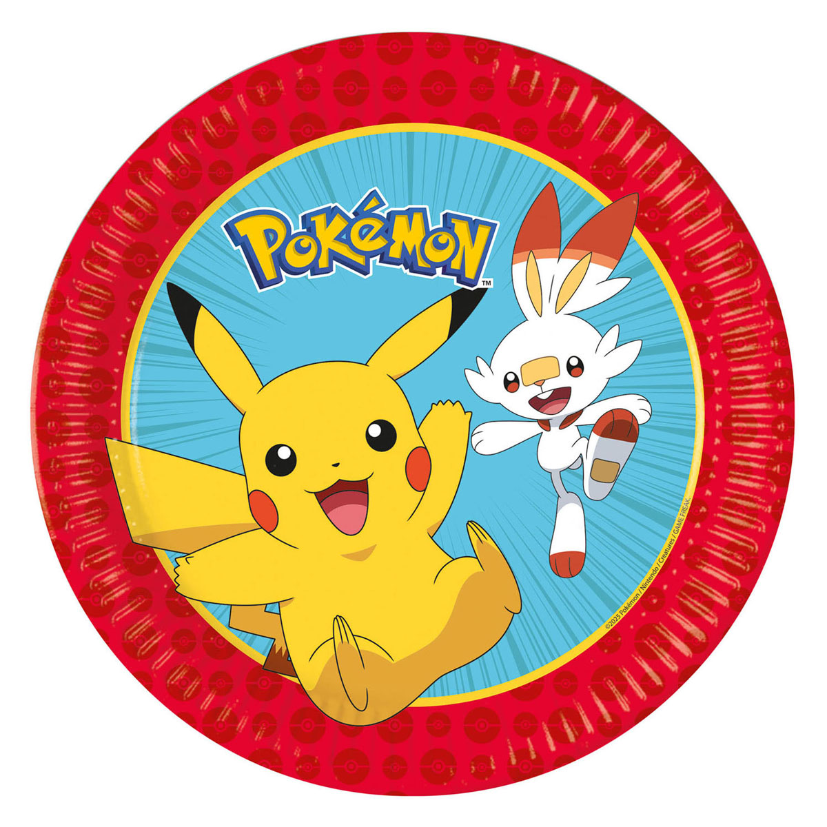 Papieren Borden 23cm Next Generation Pokemon - 8st.