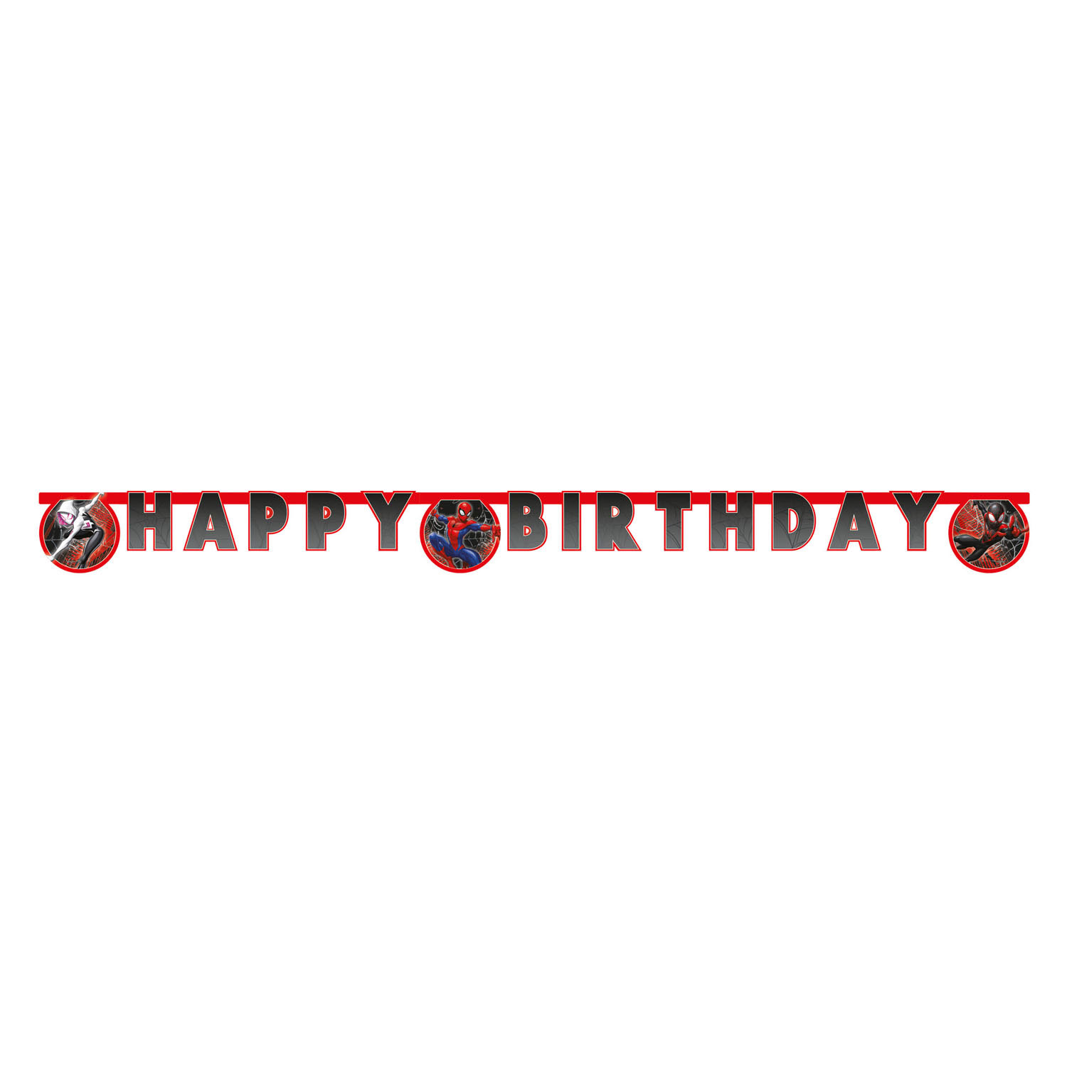Lettre Guirlande Joyeux anniversaire Spiderman Monde du Web