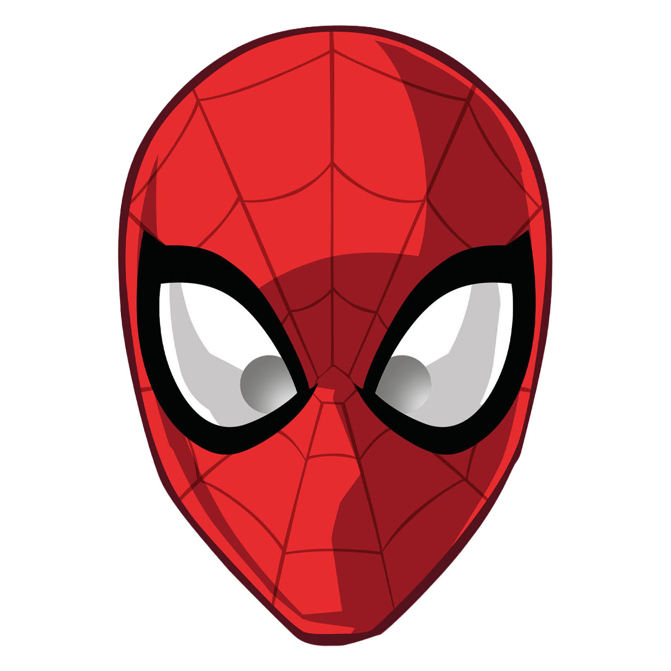 Masques en papier Spider-Man Monde de la Toile - 6 pièces.