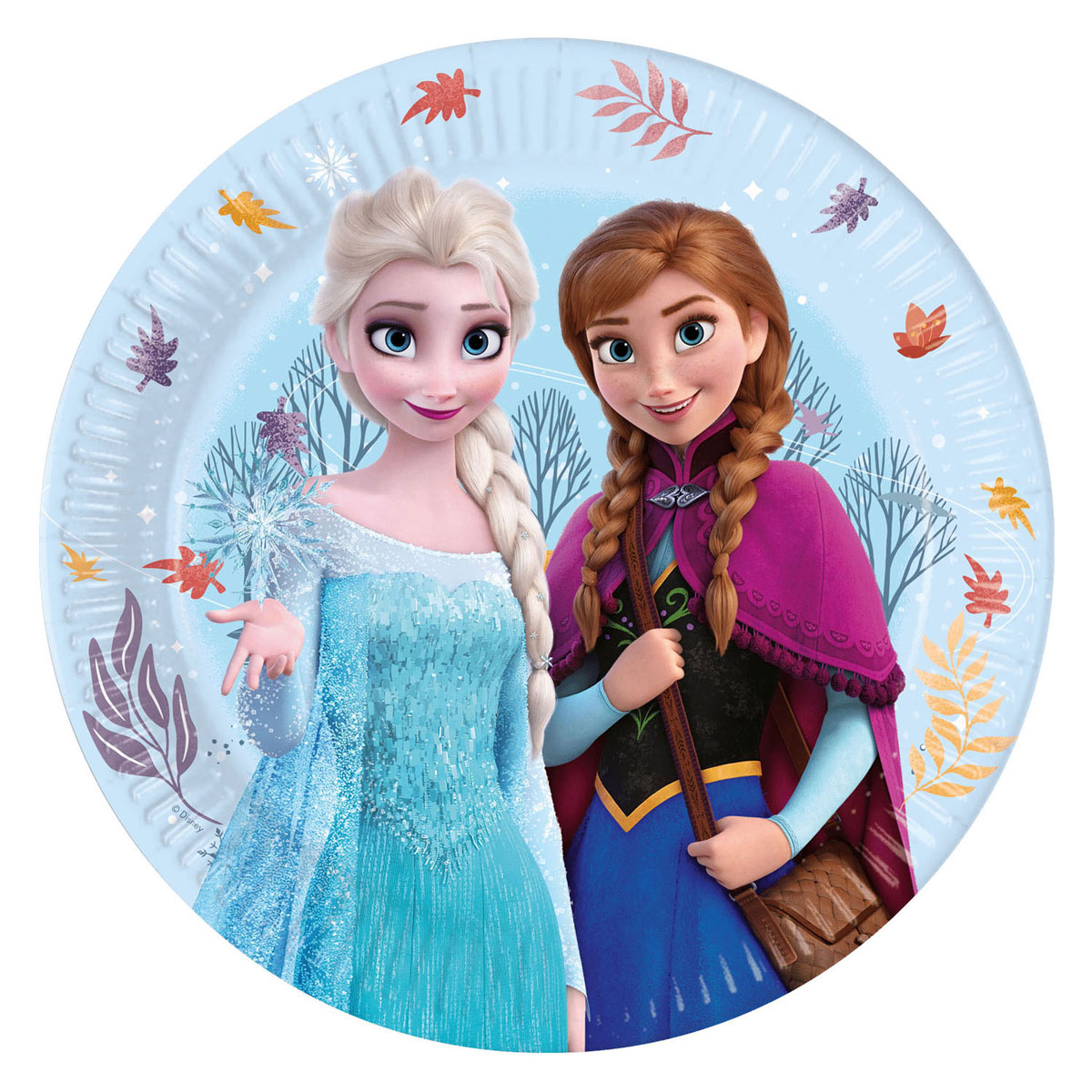 Papieren Borden 23cm Frozen Idyllic Wonder - 8st.