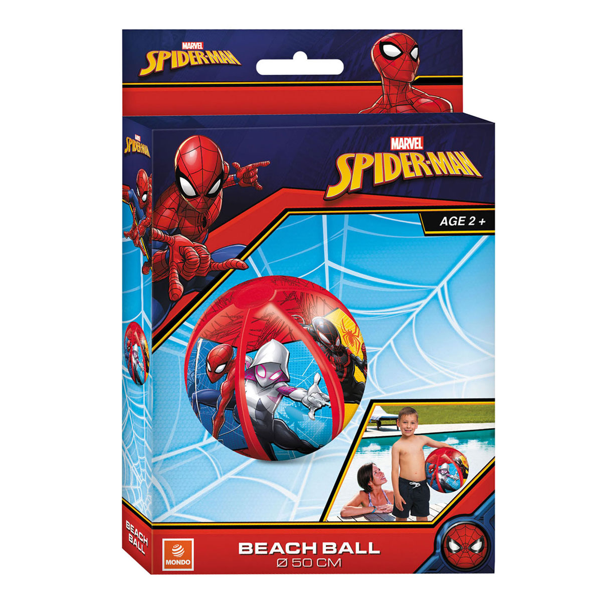 Mondo Ballon de plage Spiderman