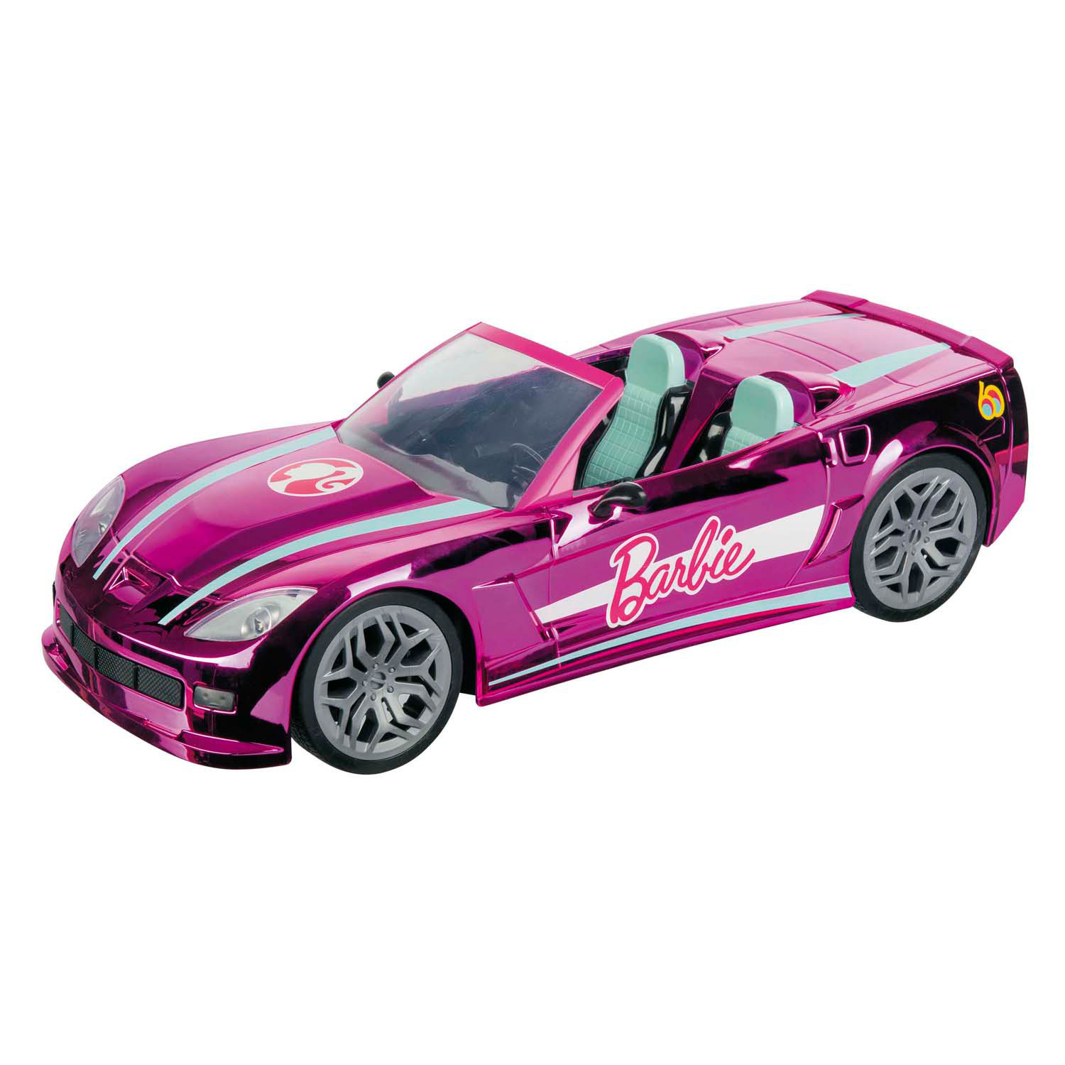 Barbie Mondo Motors RC Bestuurbare Auto - Verchroomd Roze