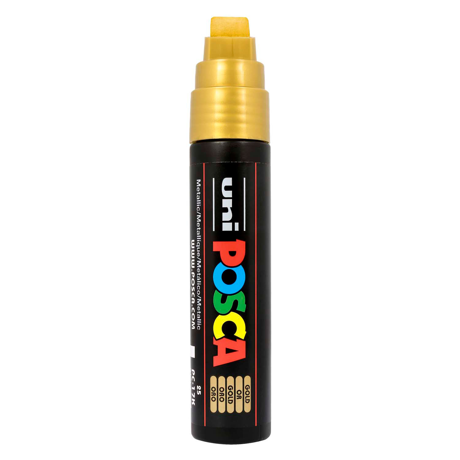 Marqueur de peinture Uni Posca Or 17 carats - Pointe bloc 15 mm