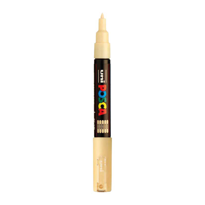 Uni Posca Lackmarker 1MC Beige – Konische Spitze – 1 mm