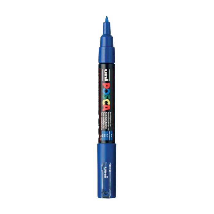 Marqueur de peinture Uni Posca 1MC Bleu foncé - Pointe conique - 1 mm